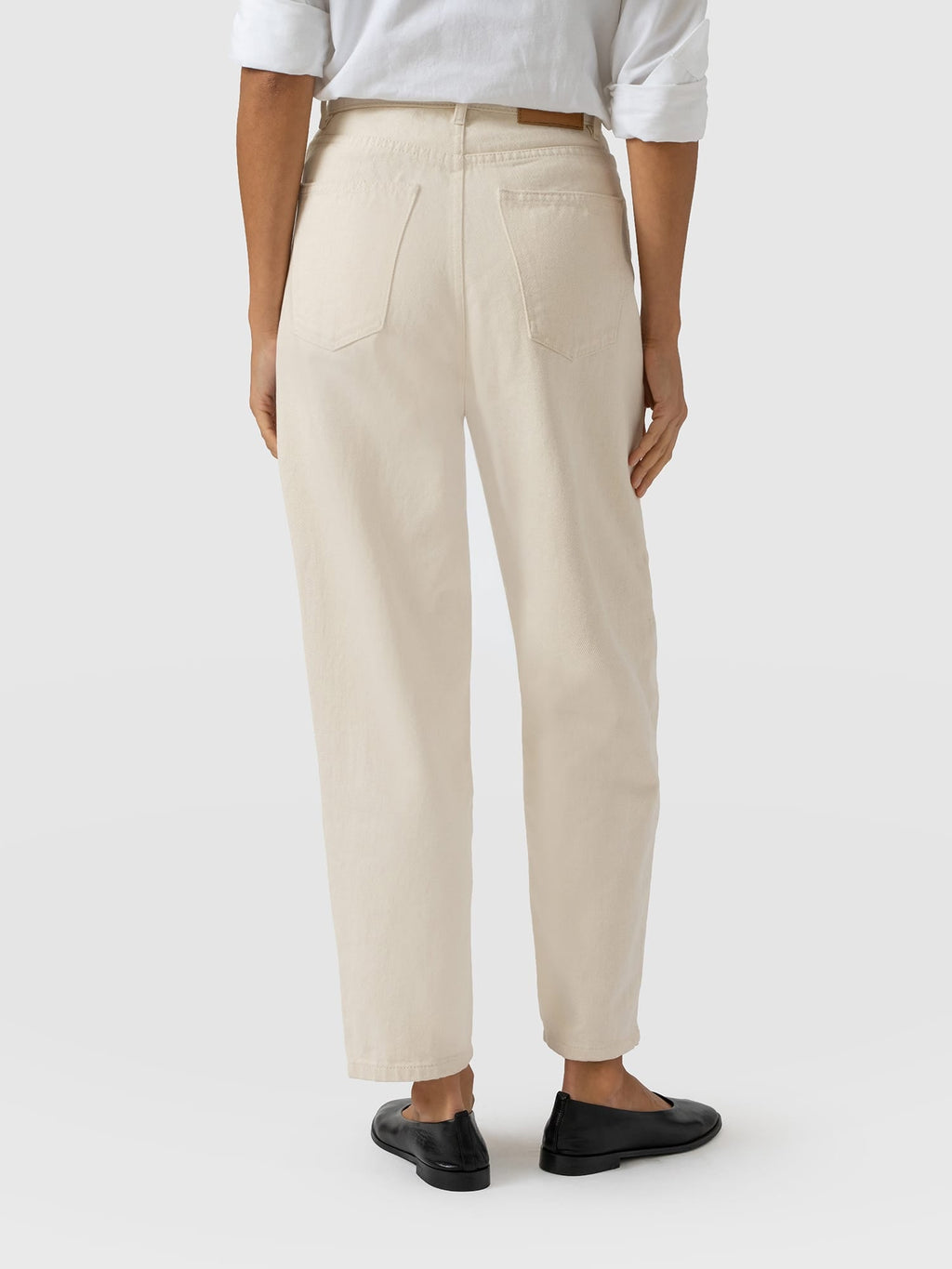 Barrel Leg Jean - Cream