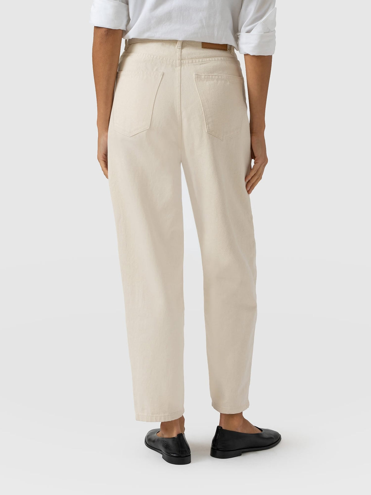 Barrel Leg Jean - Cream