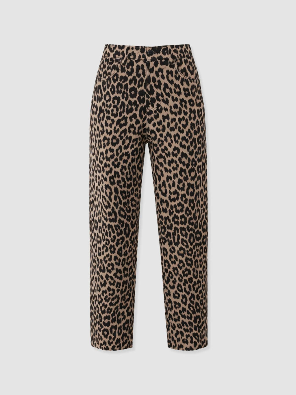 Barrel Leg Jean - Leopard