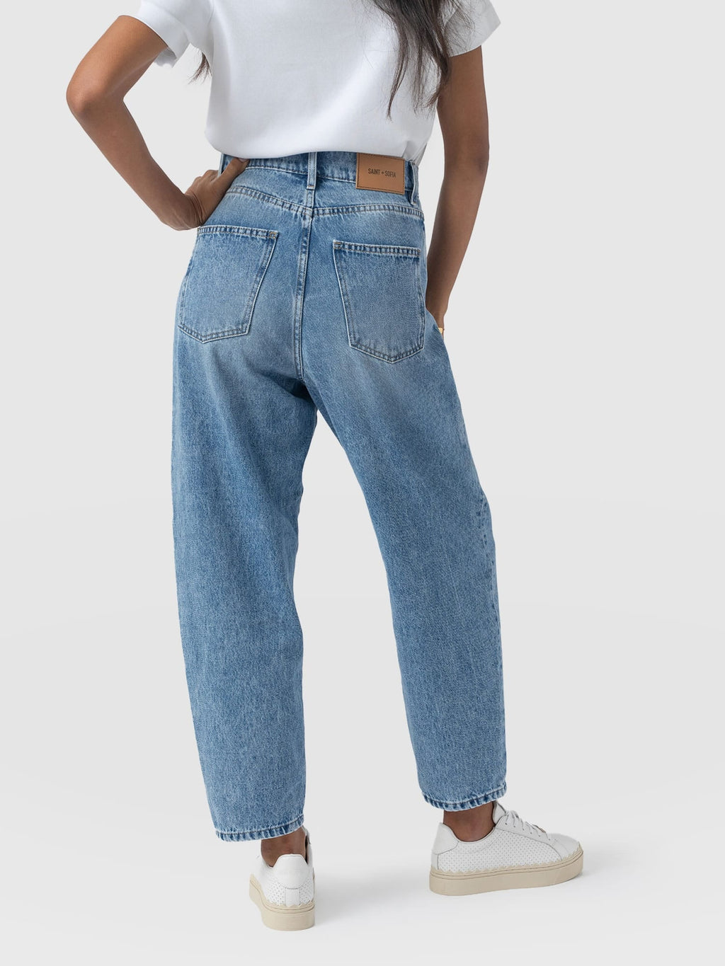 Barrel Leg Jean - Light Blue