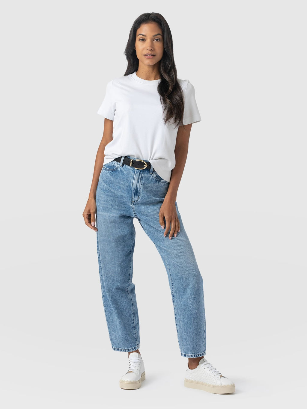 Barrel Leg Jean - Light Blue