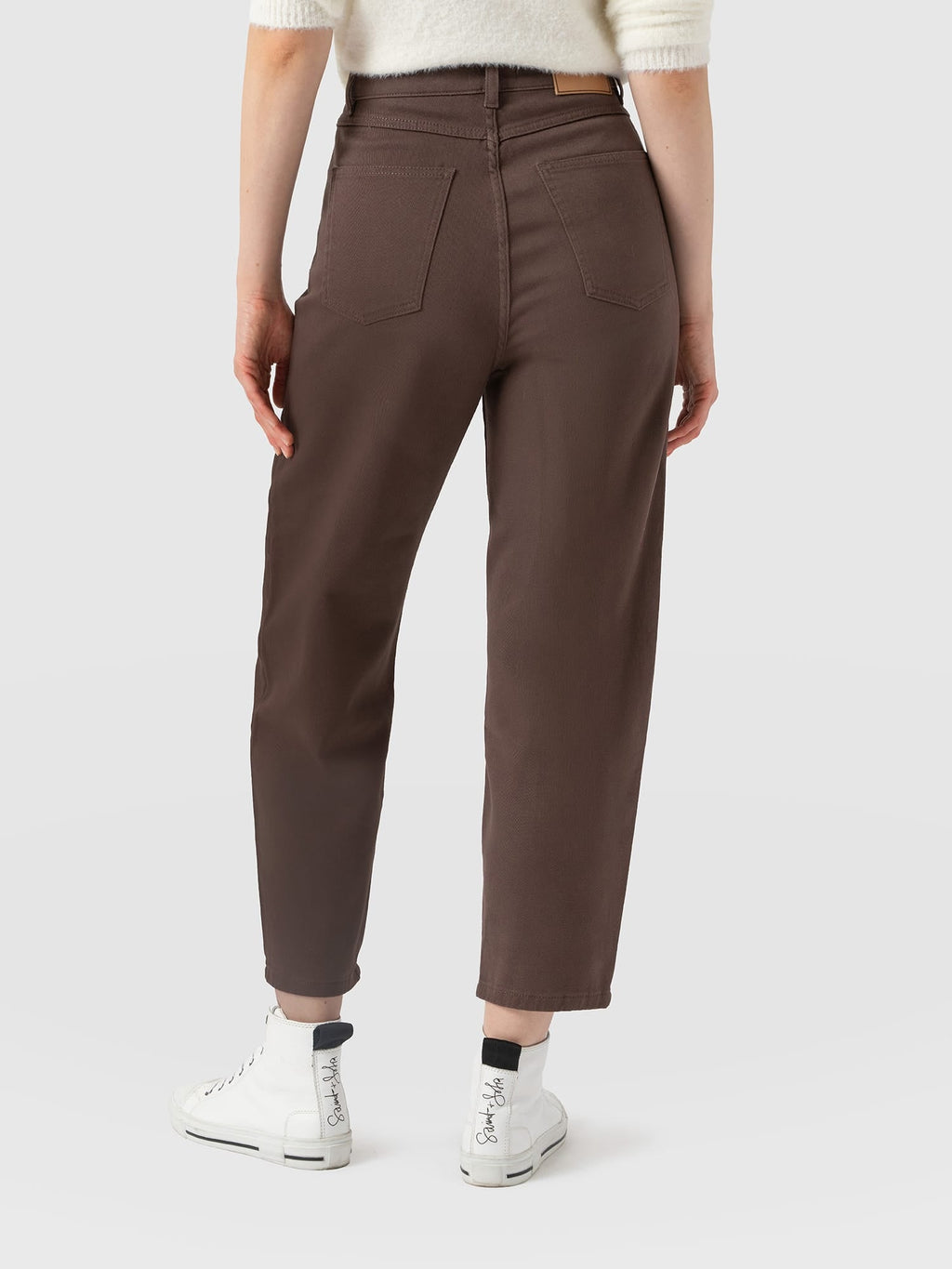 Barrel Leg Jean - Brown