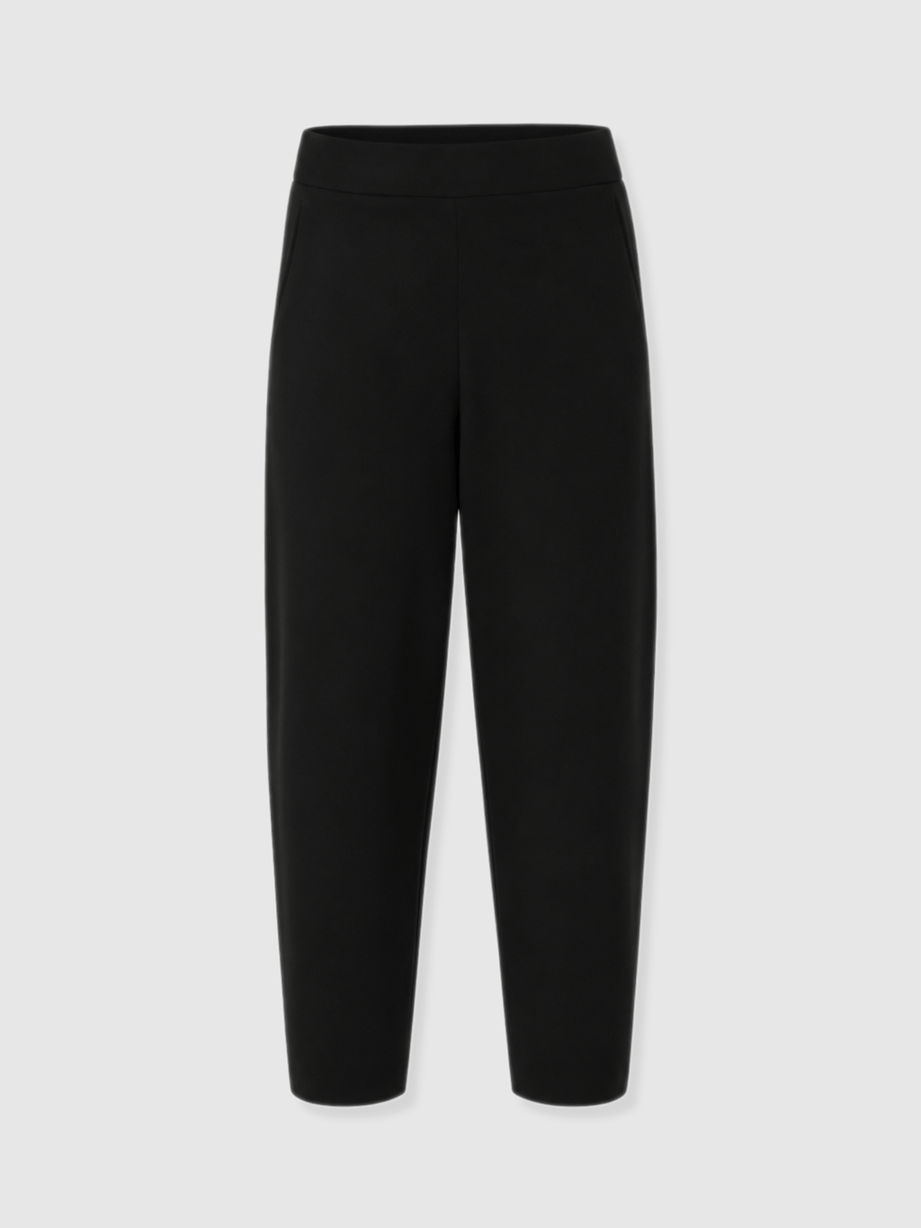 Barrel Leg Jersey Pant - Black