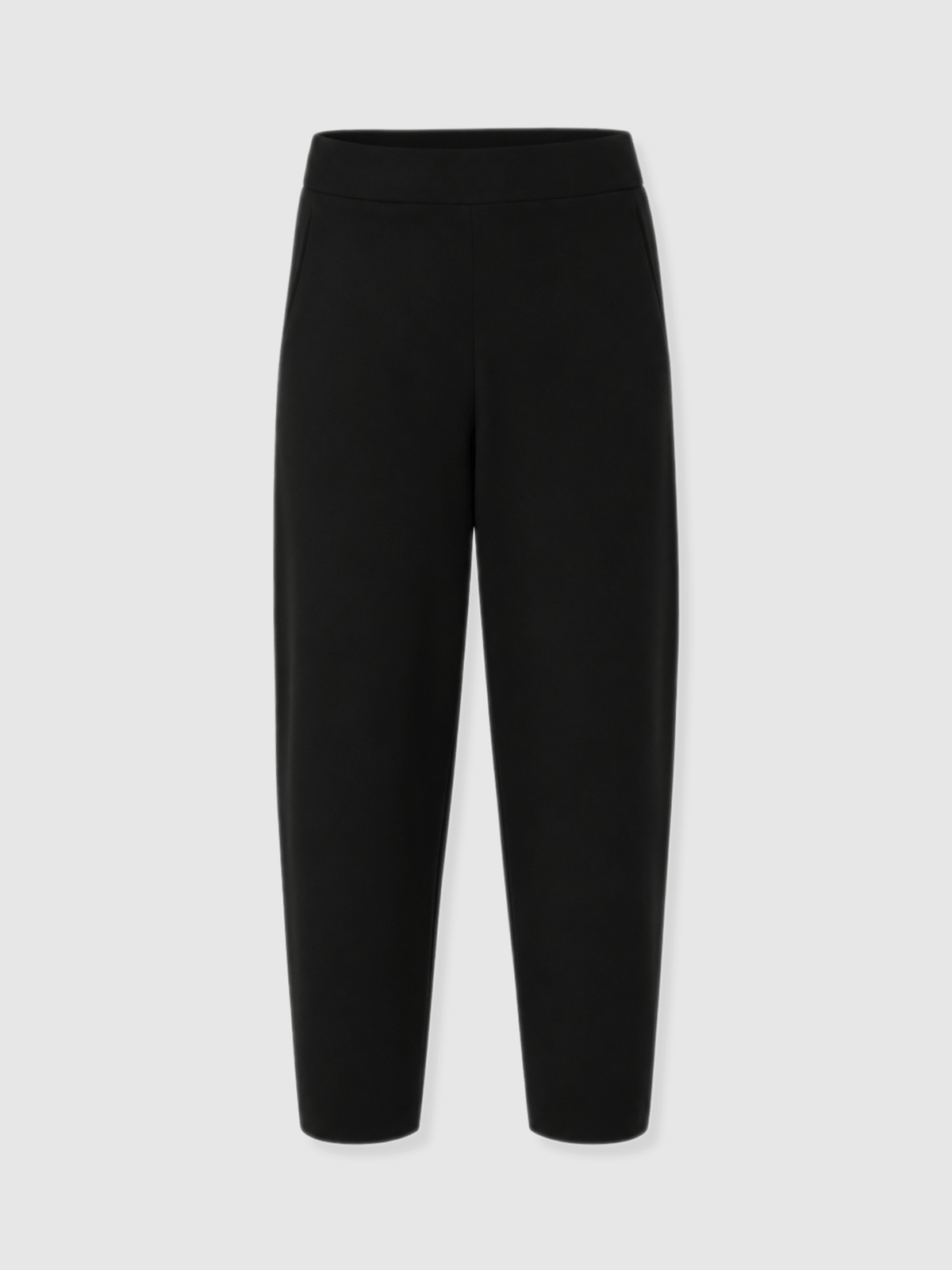 Barrel Leg Jersey Pant - Black