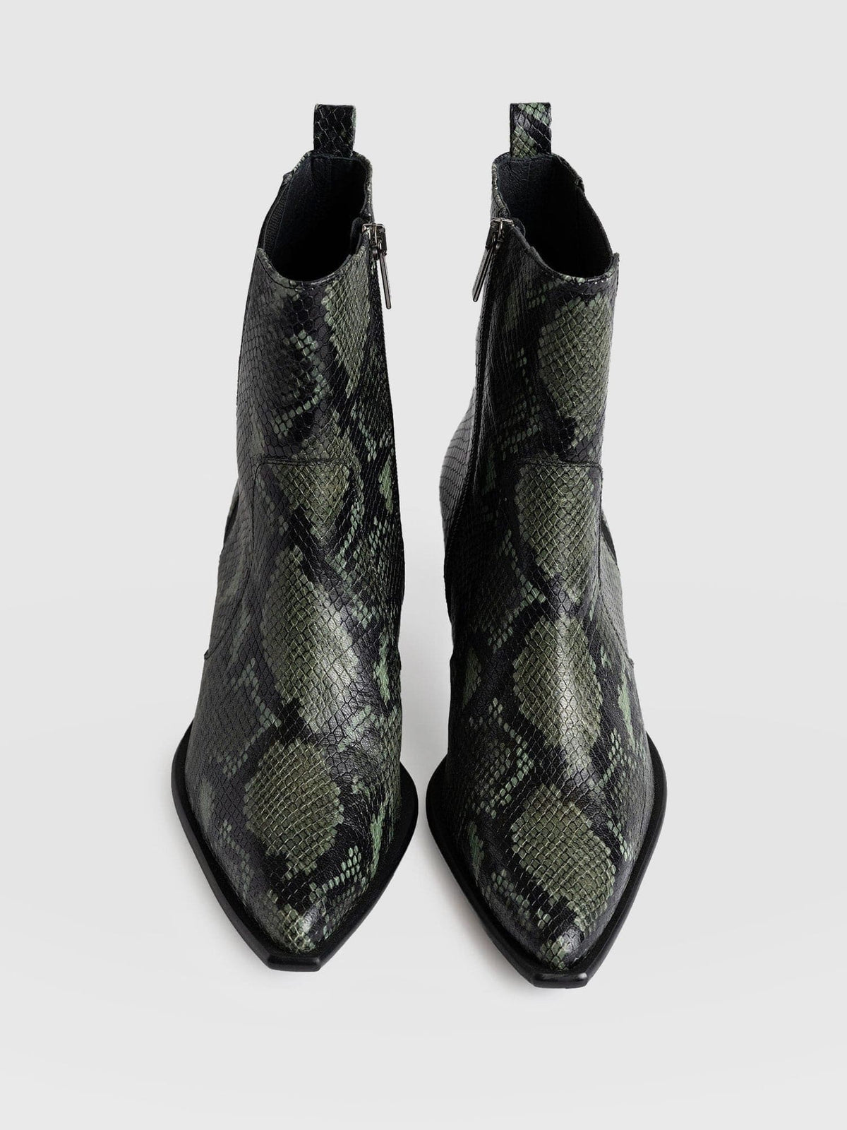 Billie Snake Boot - Green