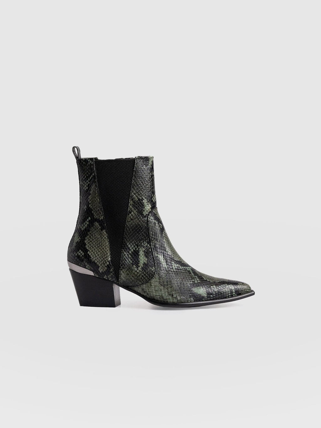 Billie Snake Boot - Green