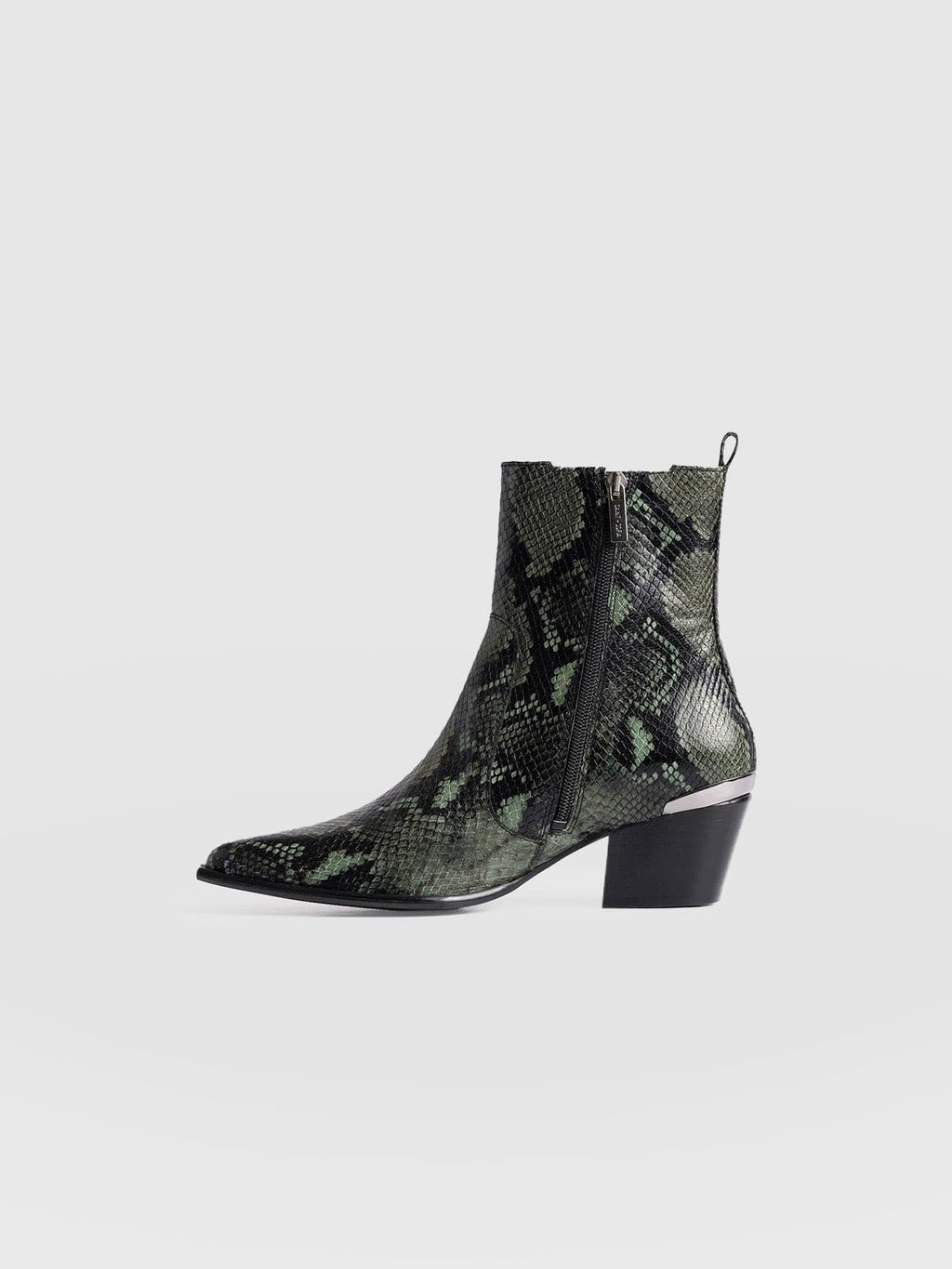 Billie Snake Boot - Green