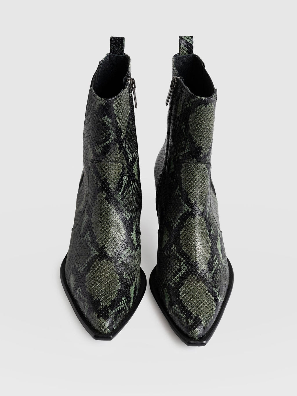 Billie Snake Boot - Green