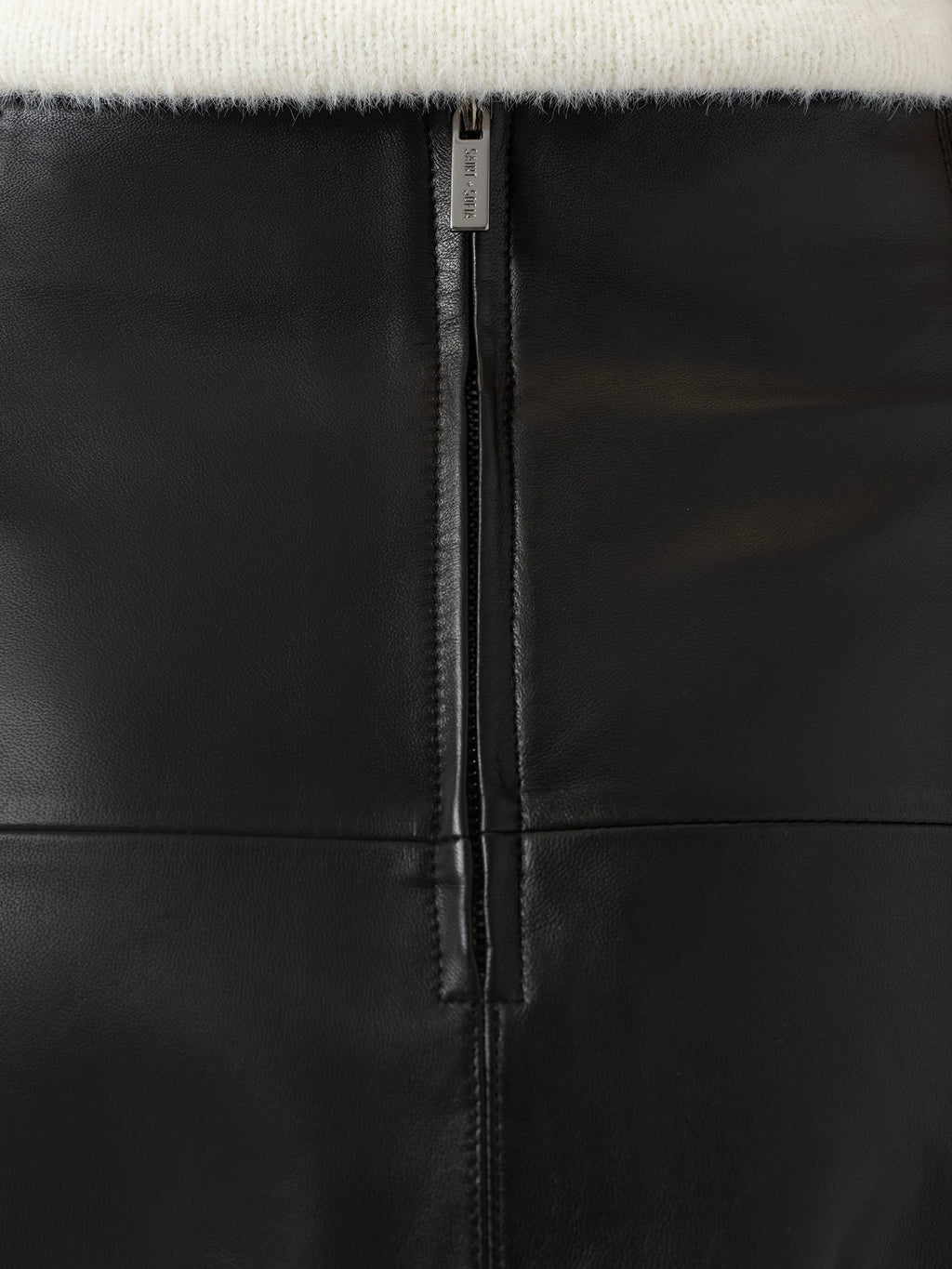 Bonham Leather Midi Skirt - Black