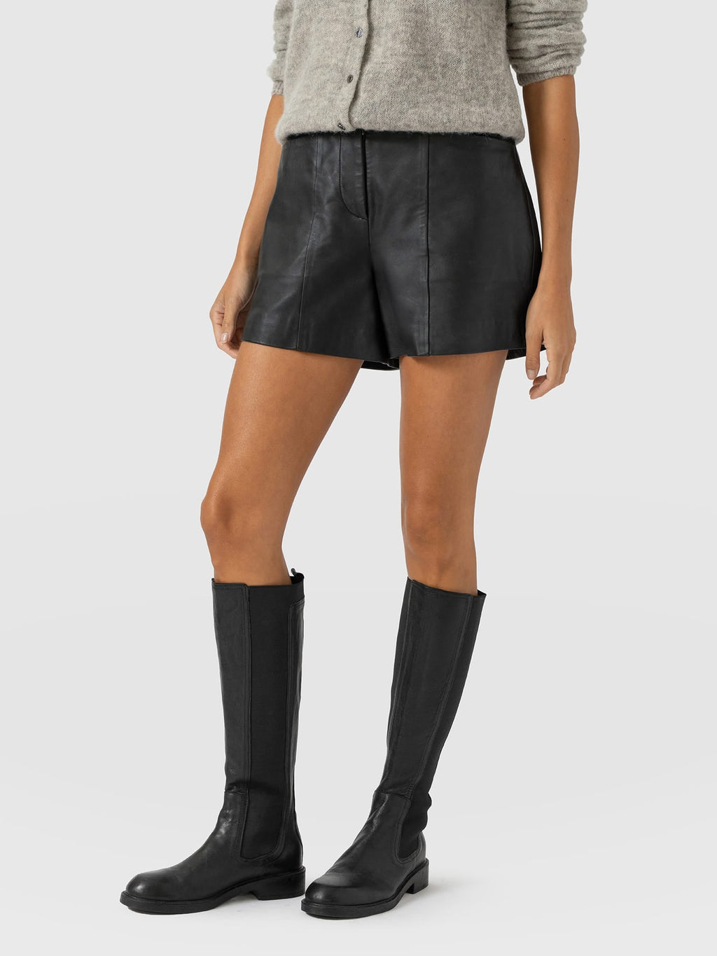 Bonham Leather Short - Black