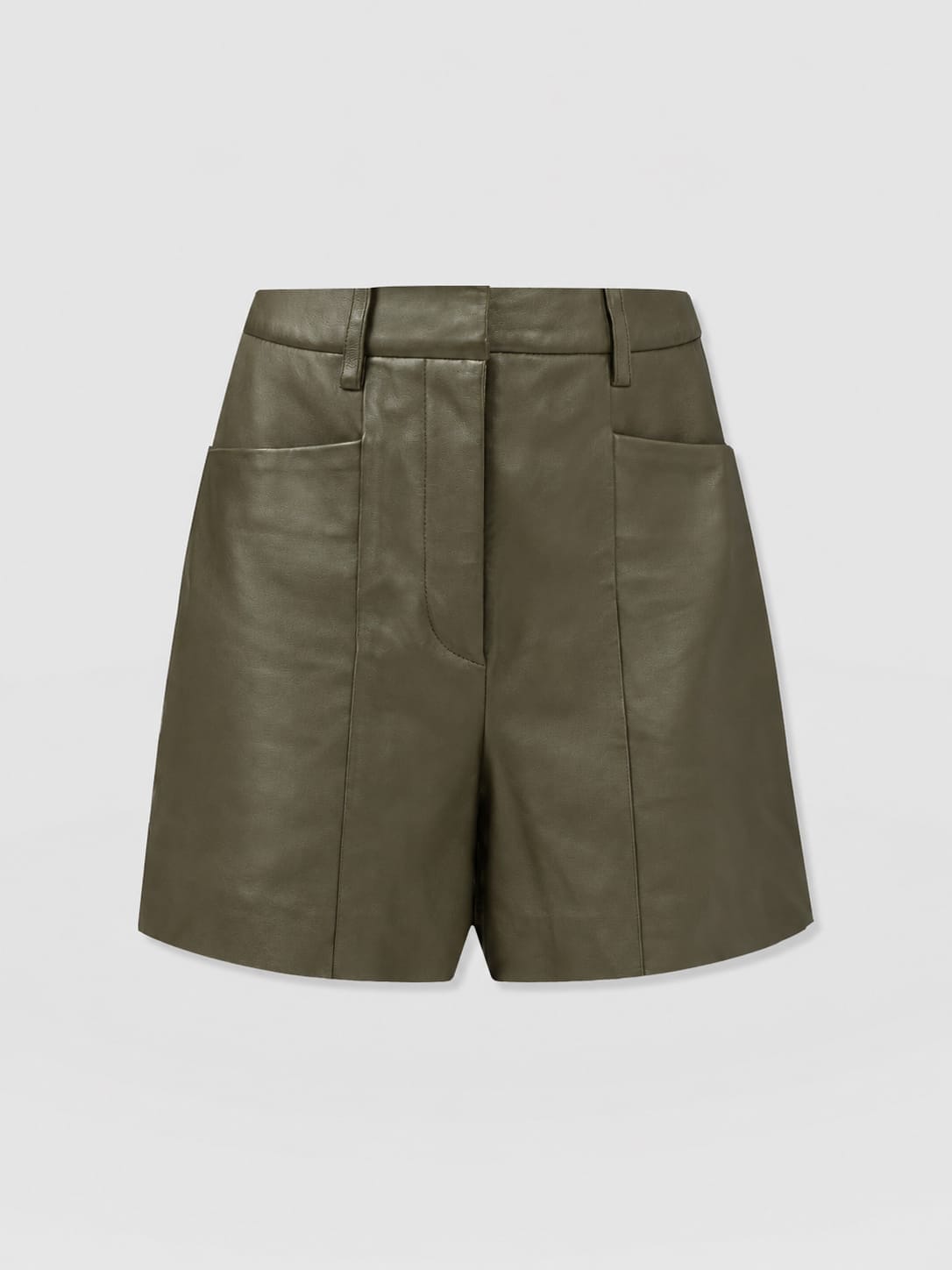 Bonham Leather Short - Khaki