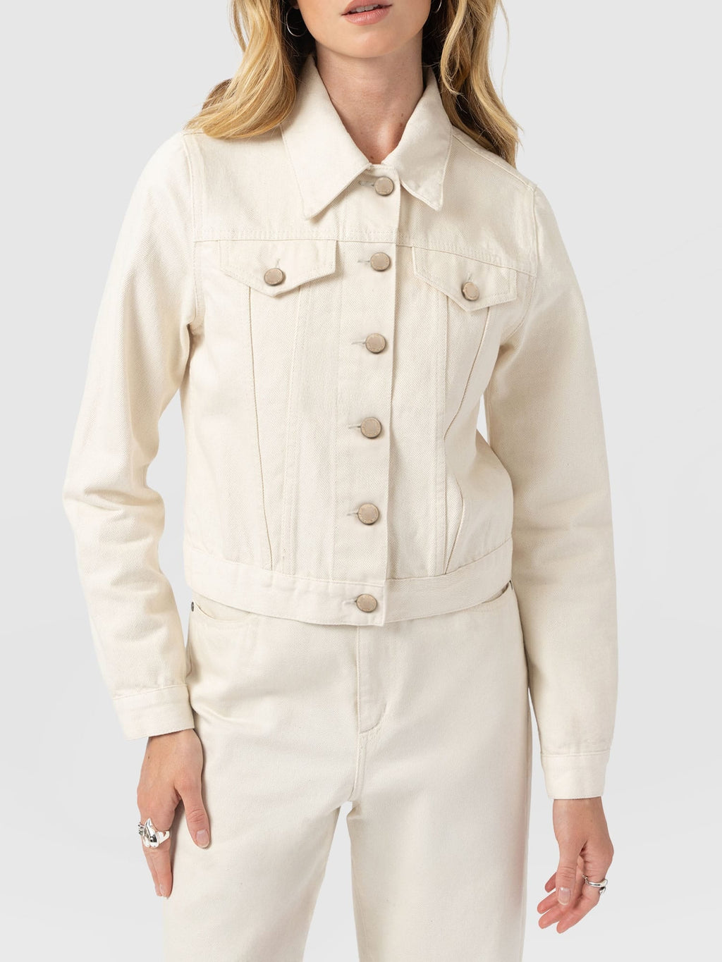 Bowie Denim Jacket - Cream