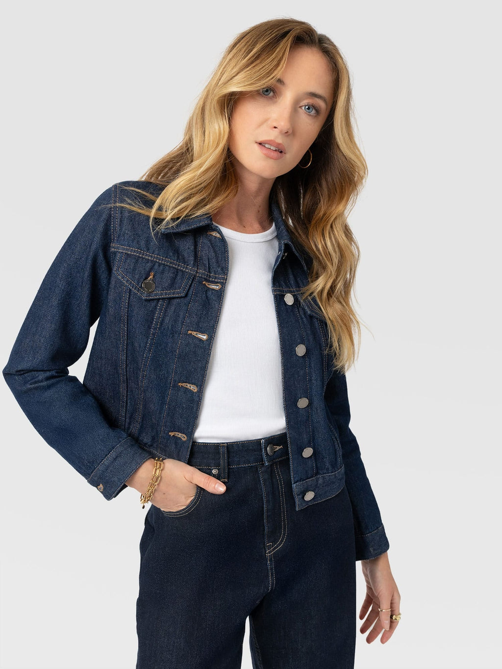 Bowie Denim Jacket - Indigo Blue
