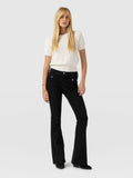 Bowie Stretch Flare Jeans - Jet Black