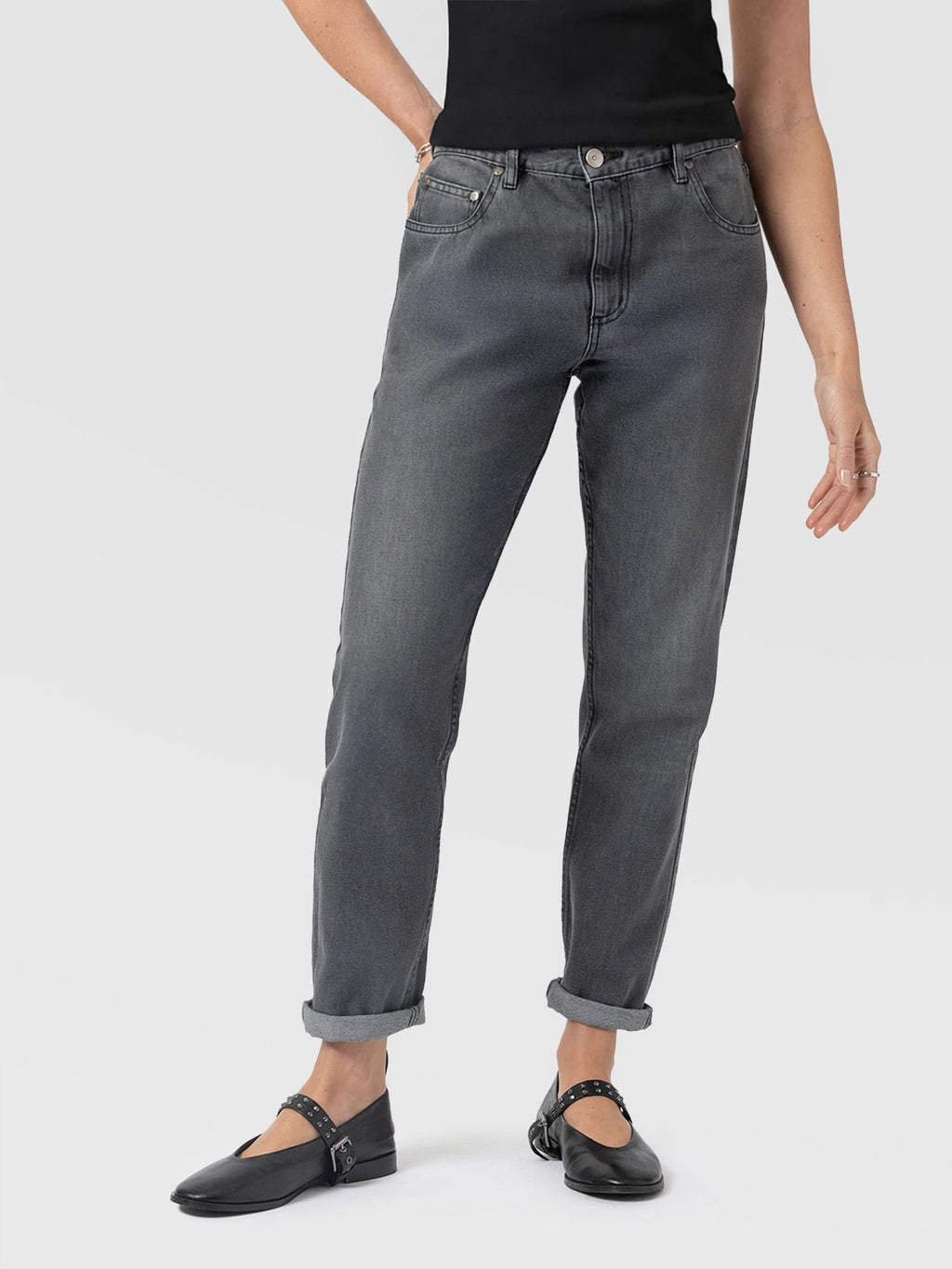 Boyfriend Jeans - Black