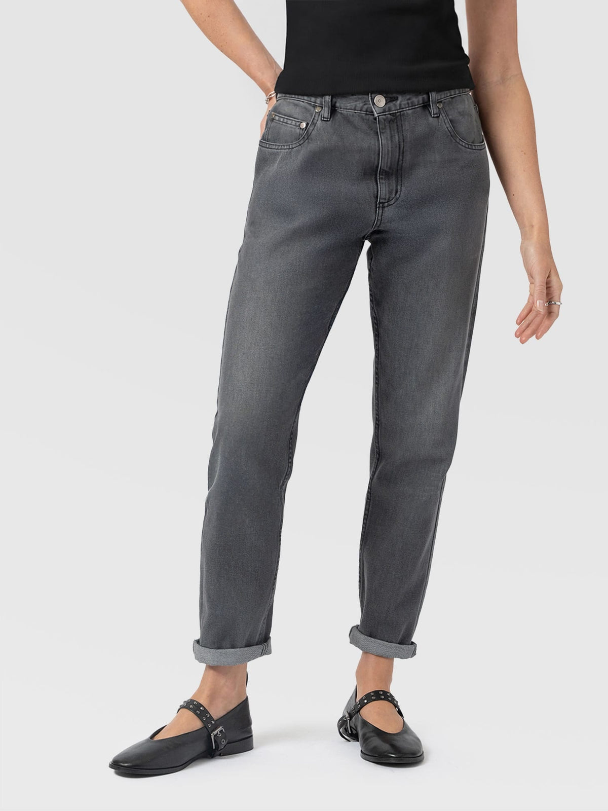 Boyfriend Jeans - Black