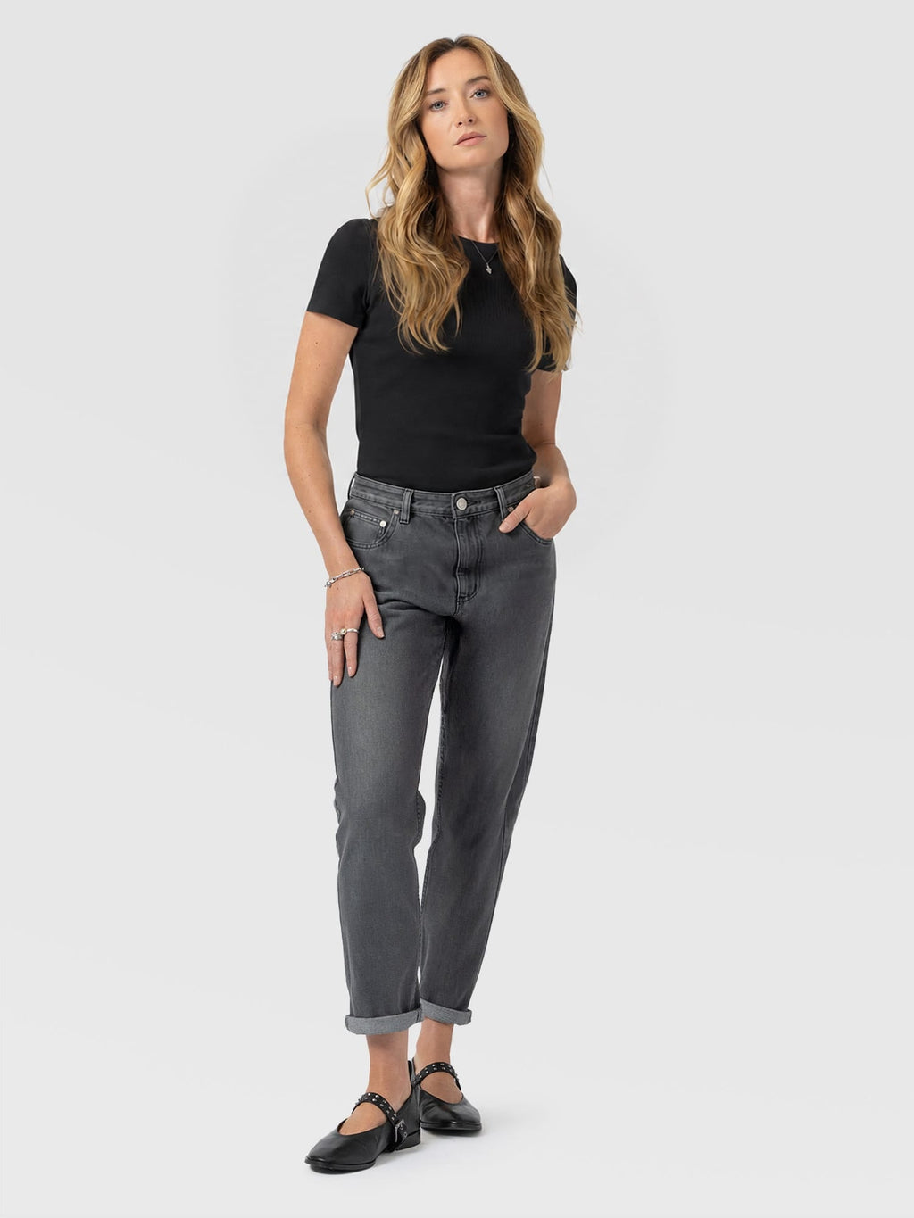Boyfriend Jeans - Black