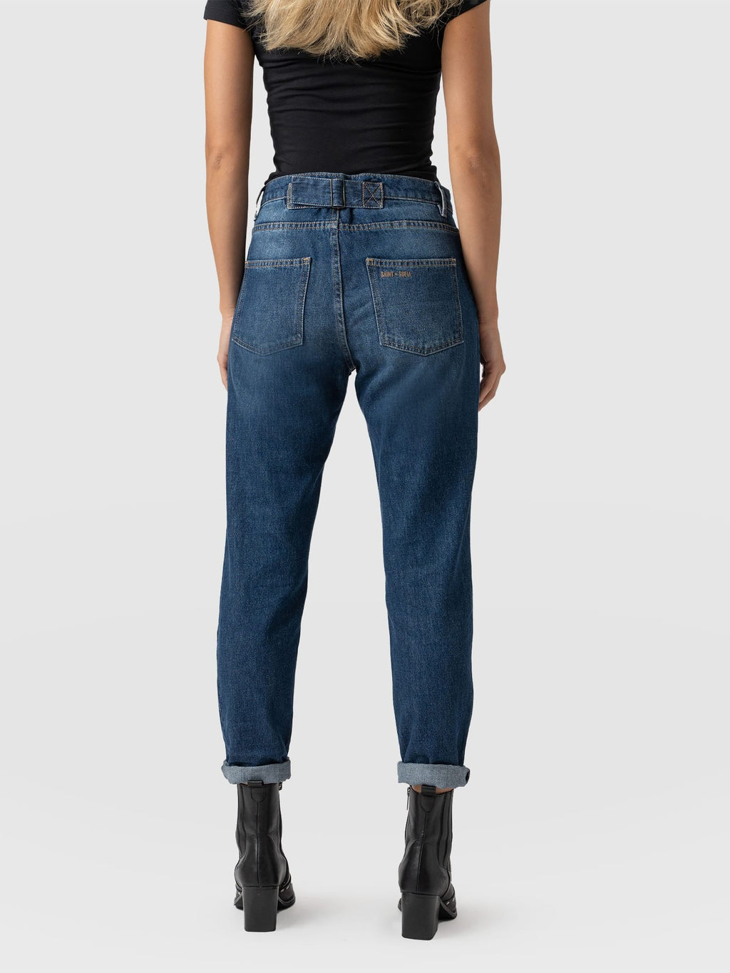 Boyfriend Jeans - Mid Blue