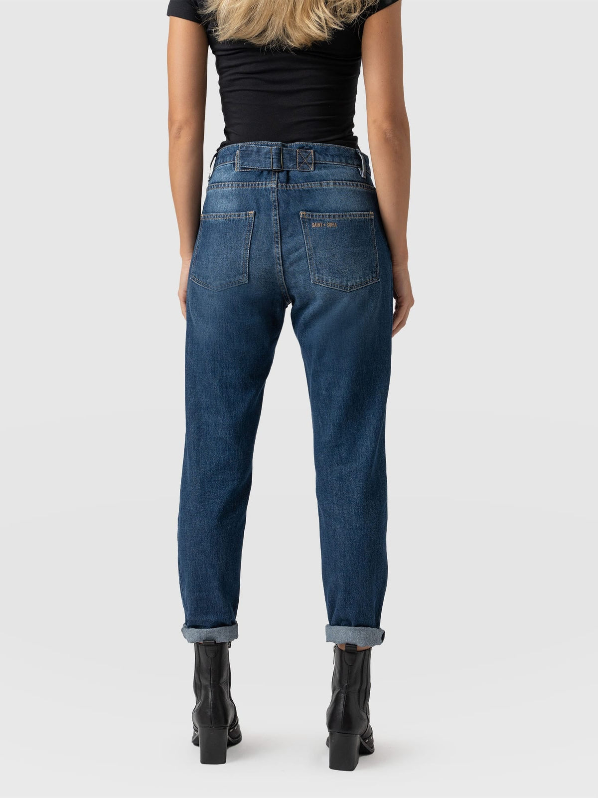 Boyfriend Jeans - Mid Blue