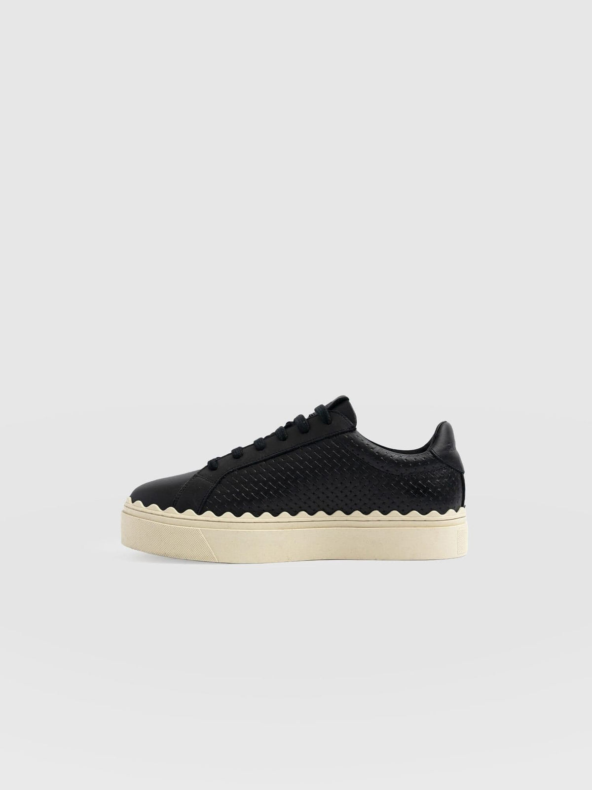 Brook Scallop Sneaker - Black