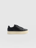 Brook Scallop Sneaker - Black