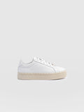 Brook Scallop Sneaker - White