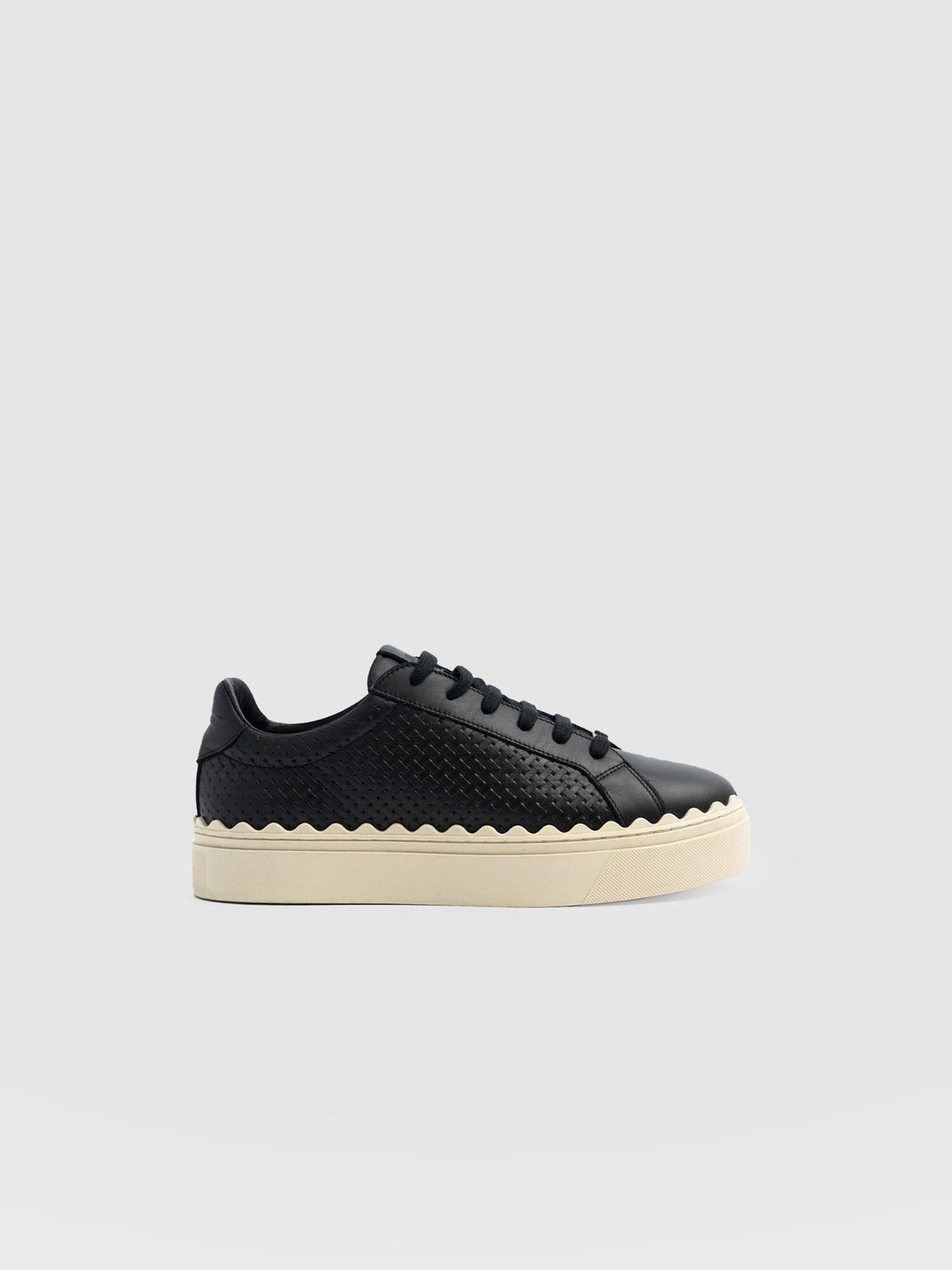 Brook Scallop Sneaker - Black