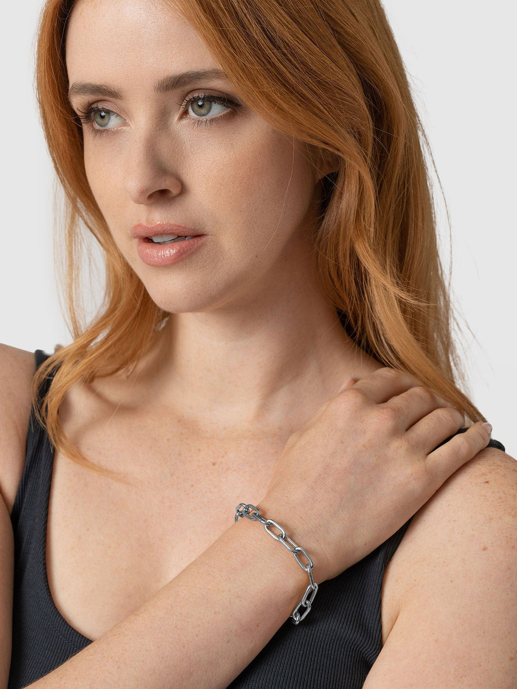 Cable Chain Bracelet - Silver