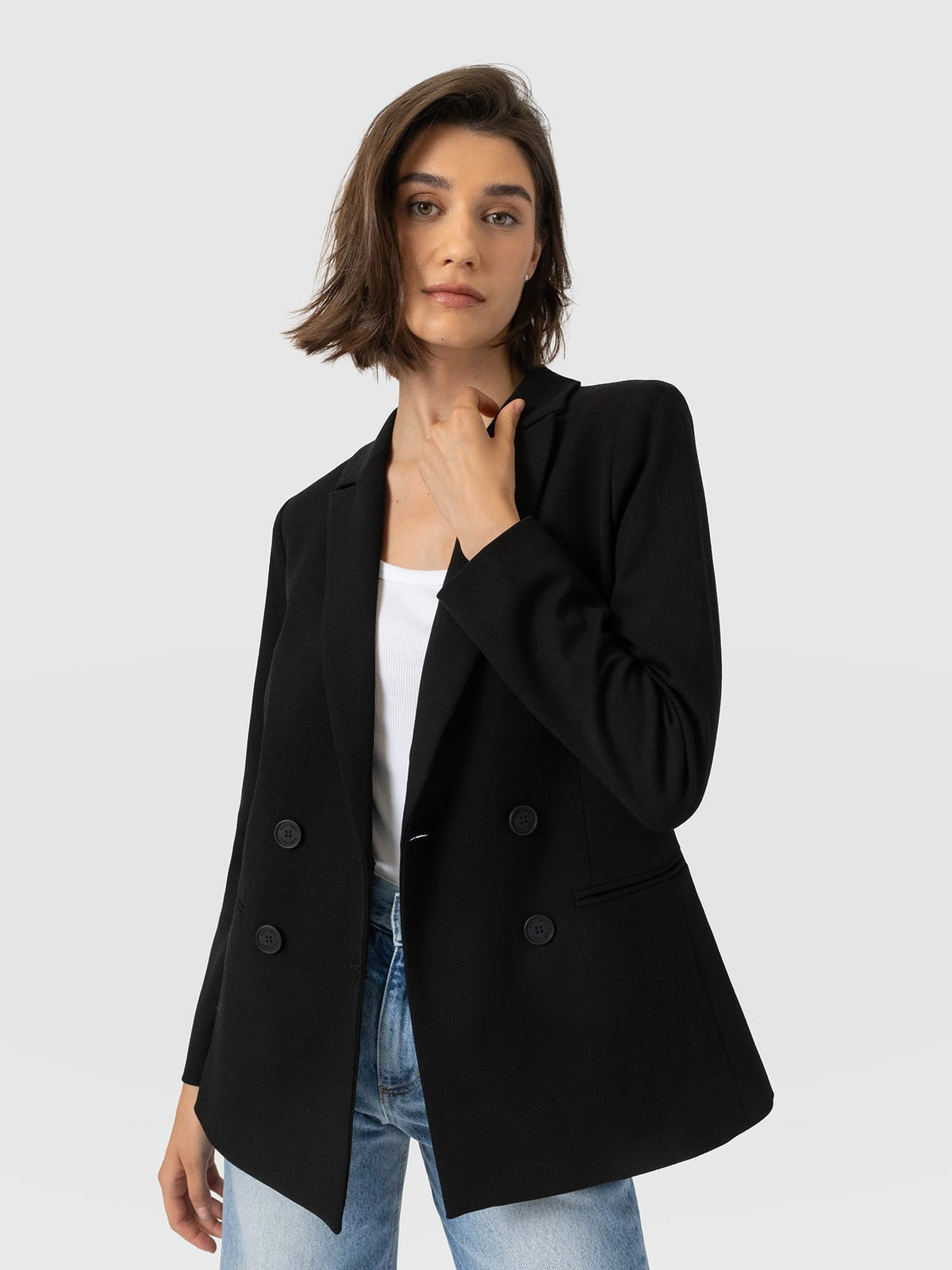 Cambridge Blazer Crepe - Black
