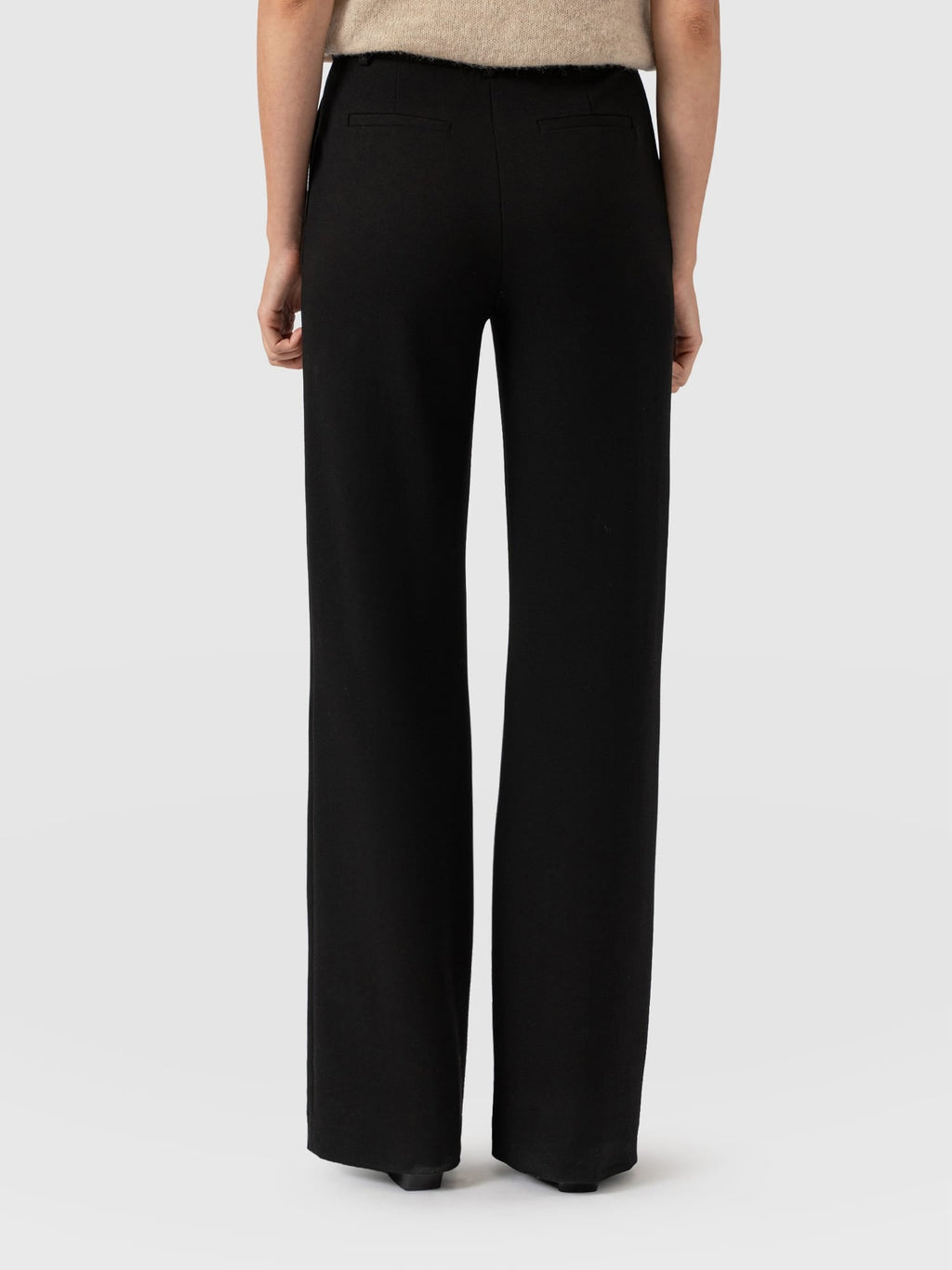 Cambridge Tailored Wide Leg Pant - Black