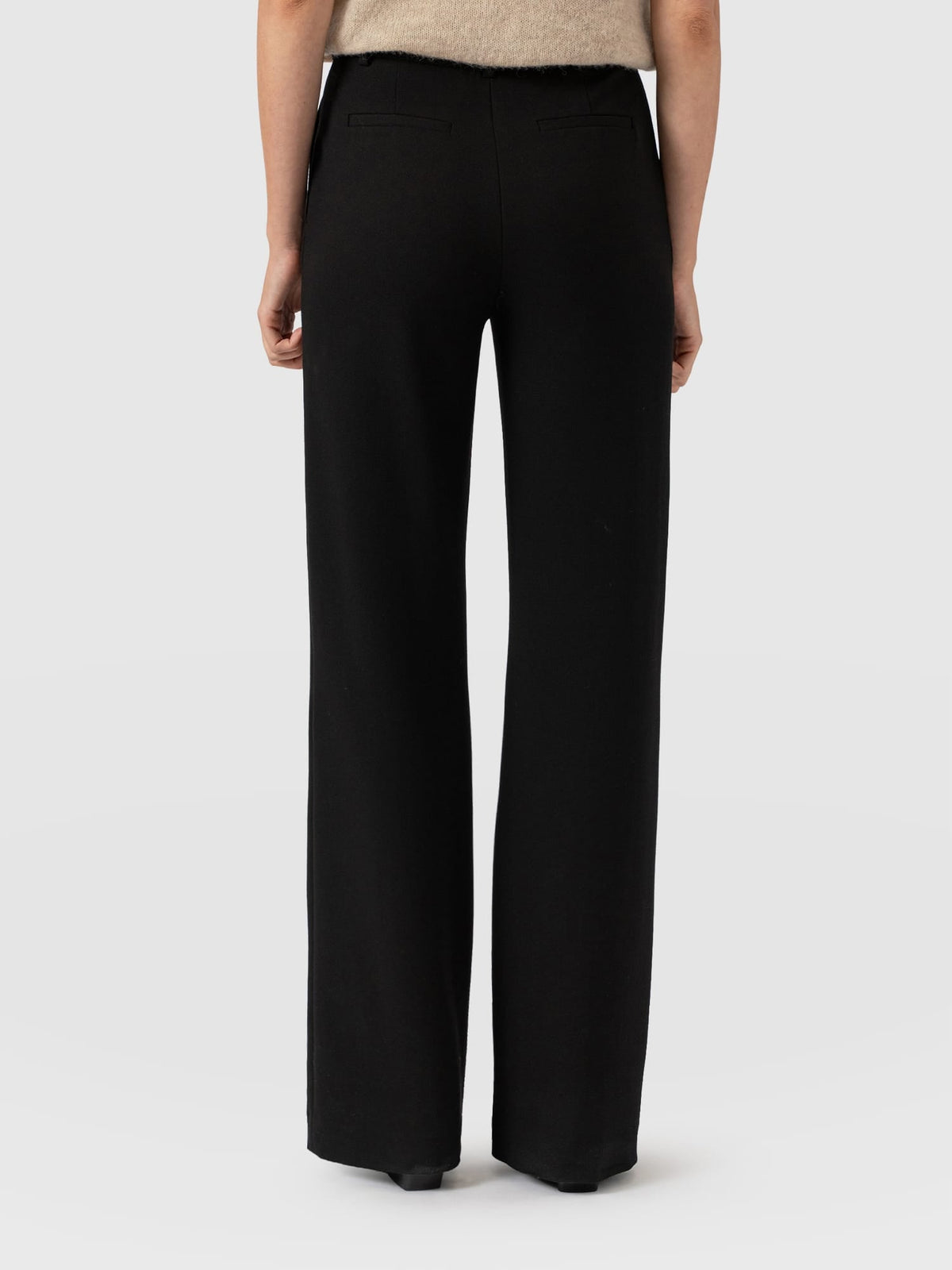 Cambridge Tailored Wide Leg Pant - Black