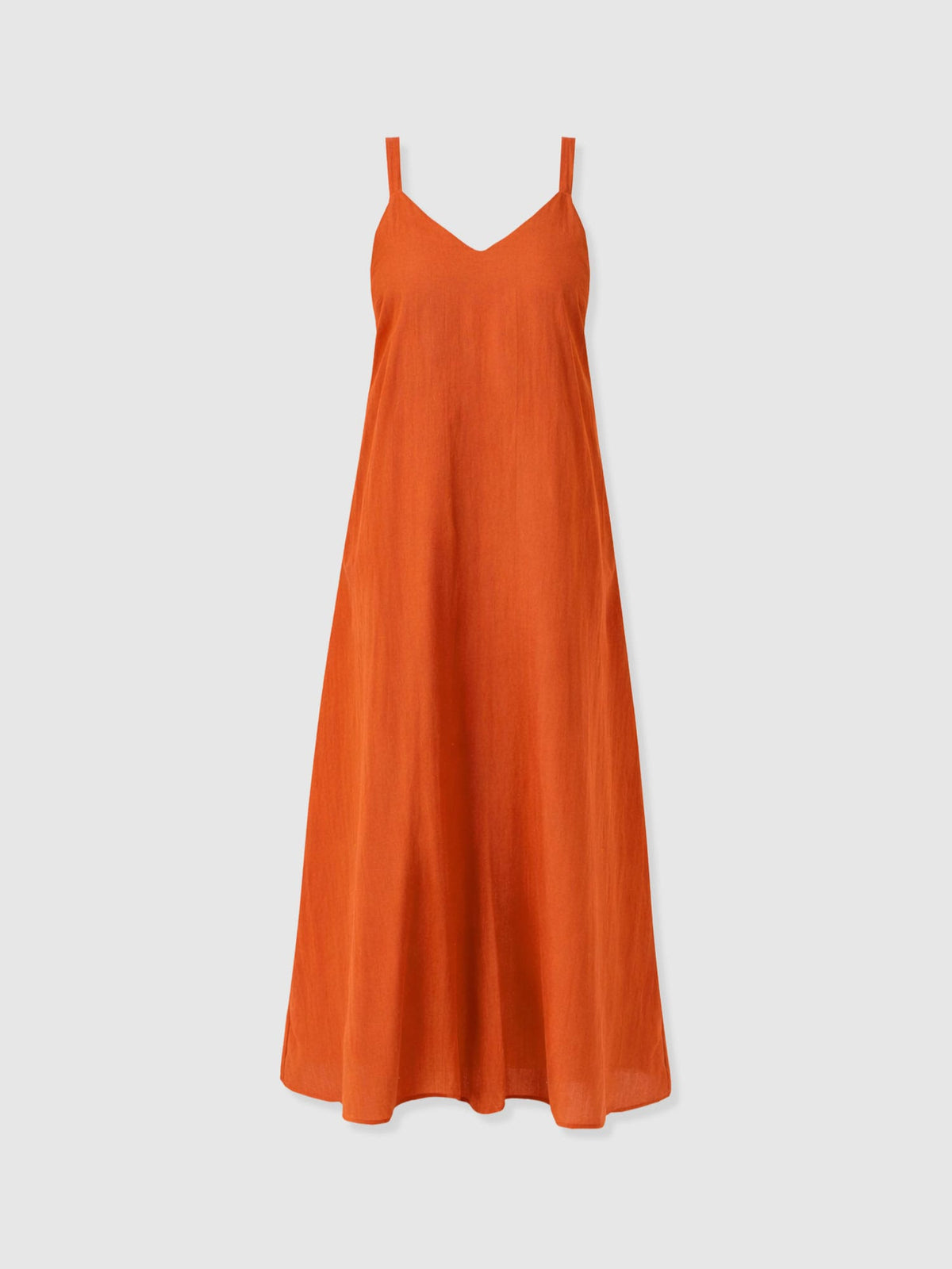 Candice A - Line Dress - Burnt Orange