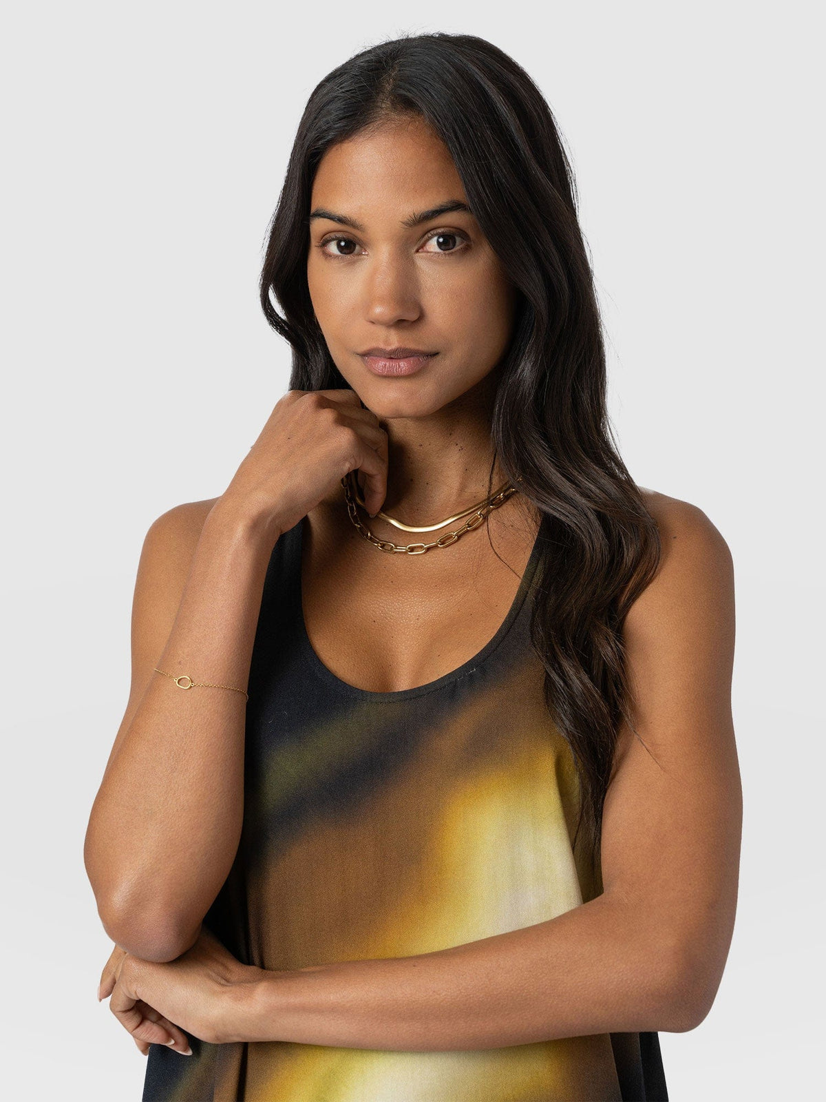 Celeste Maxi Dress - Yellow Gradient