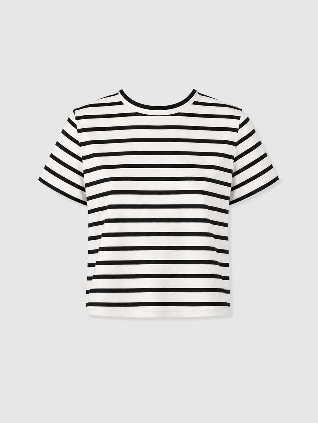 Chelsea Crew Neck Tee - Black Stripe