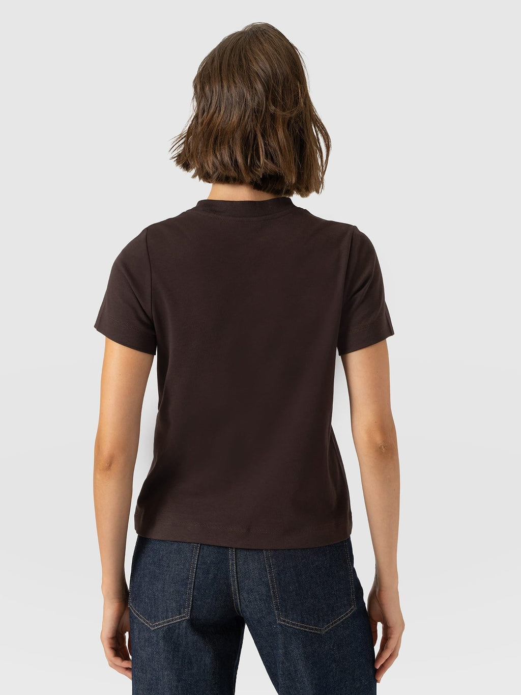 Chelsea Crew Neck Tee - Chocolate