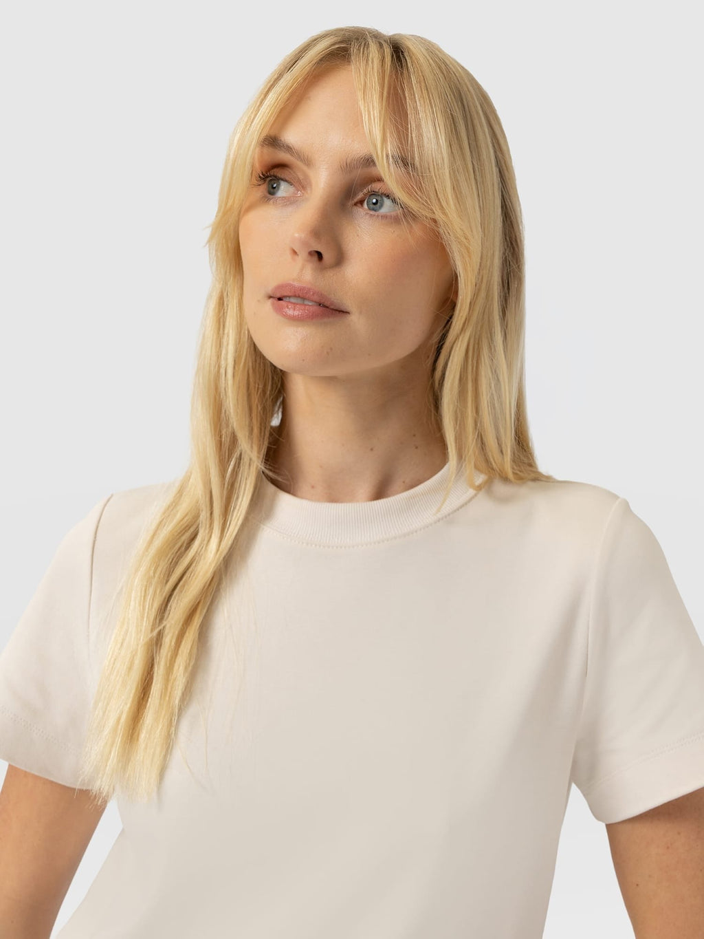 Chelsea Crew Neck Tee - Cream