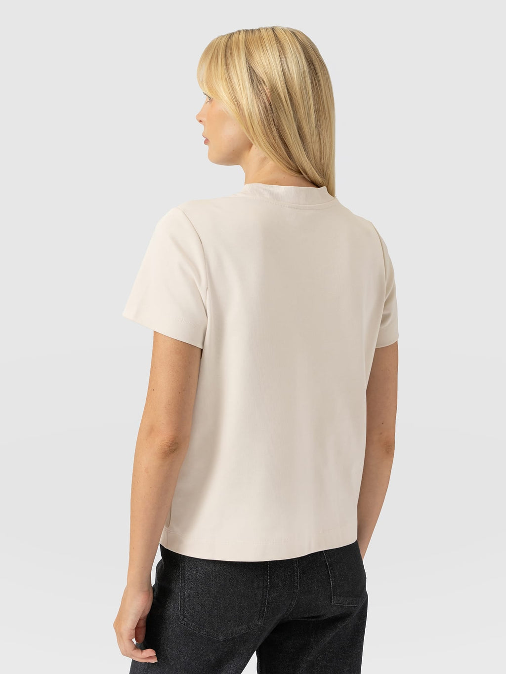 Chelsea Crew Neck Tee - Cream