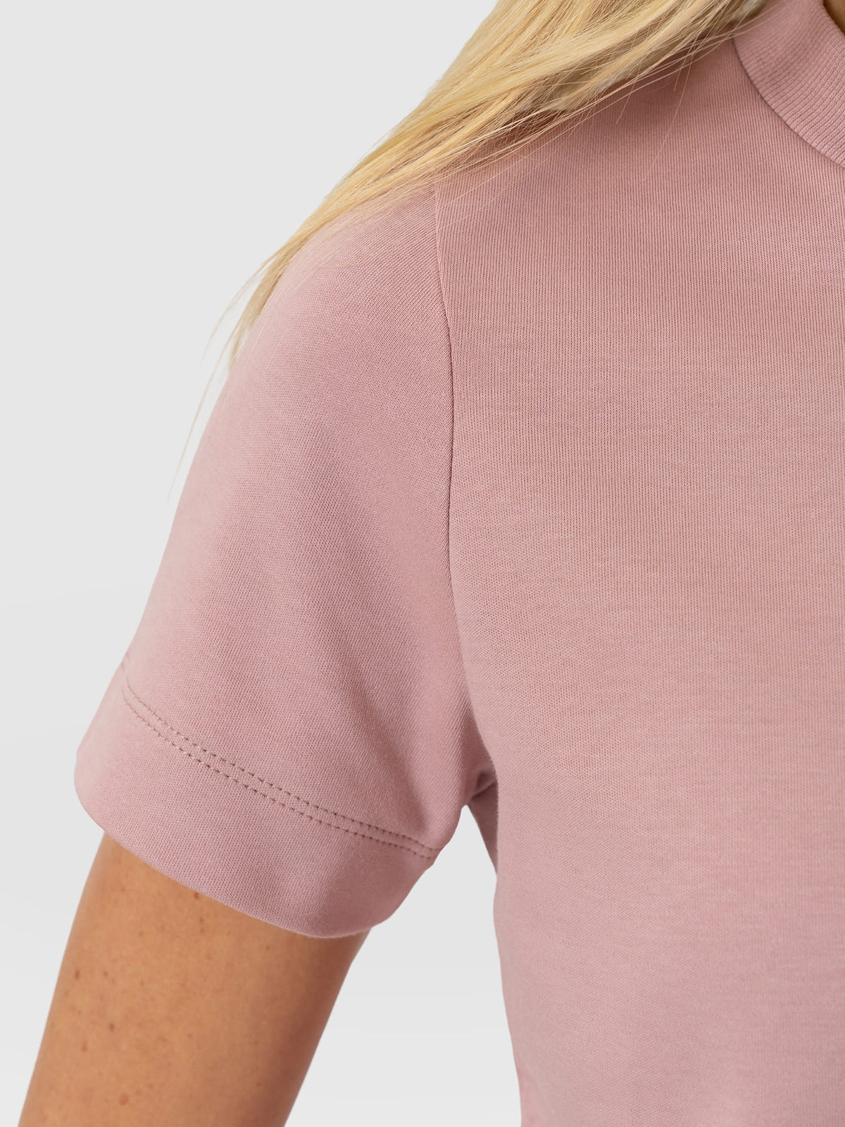 Chelsea Crew Neck Tee - Dusty Pink
