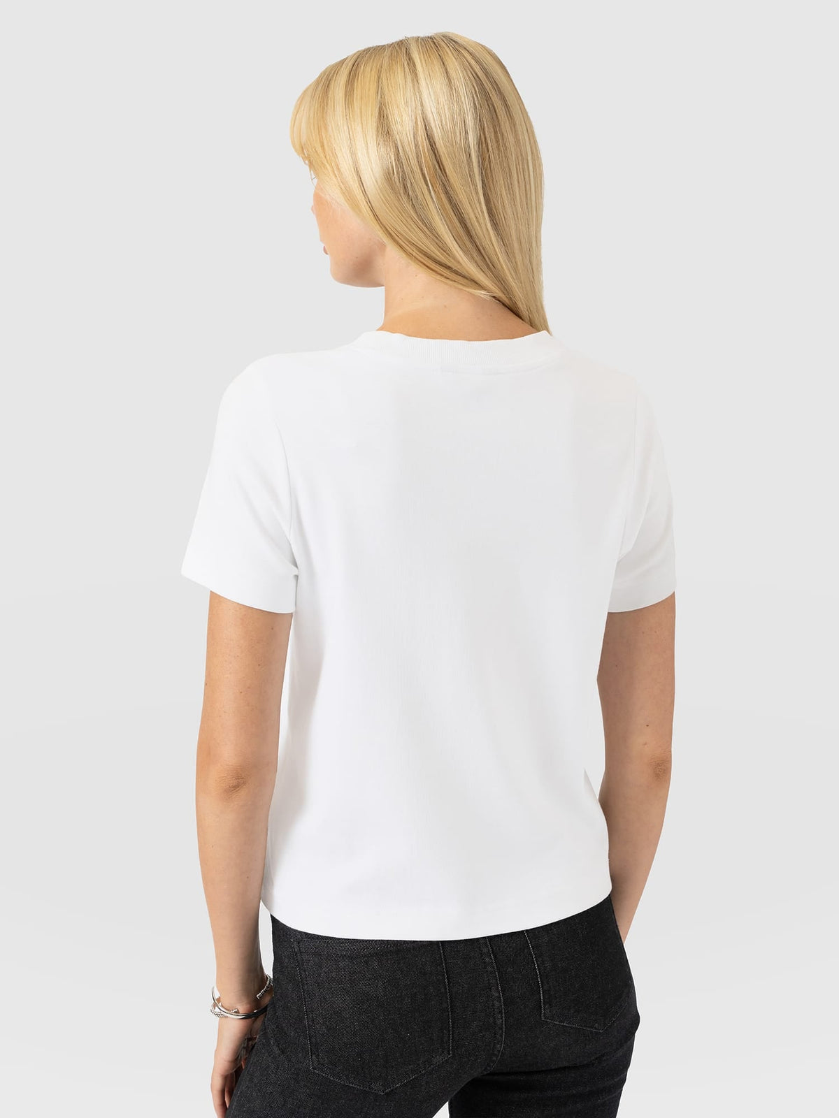 Chelsea Crew Neck Tee - White