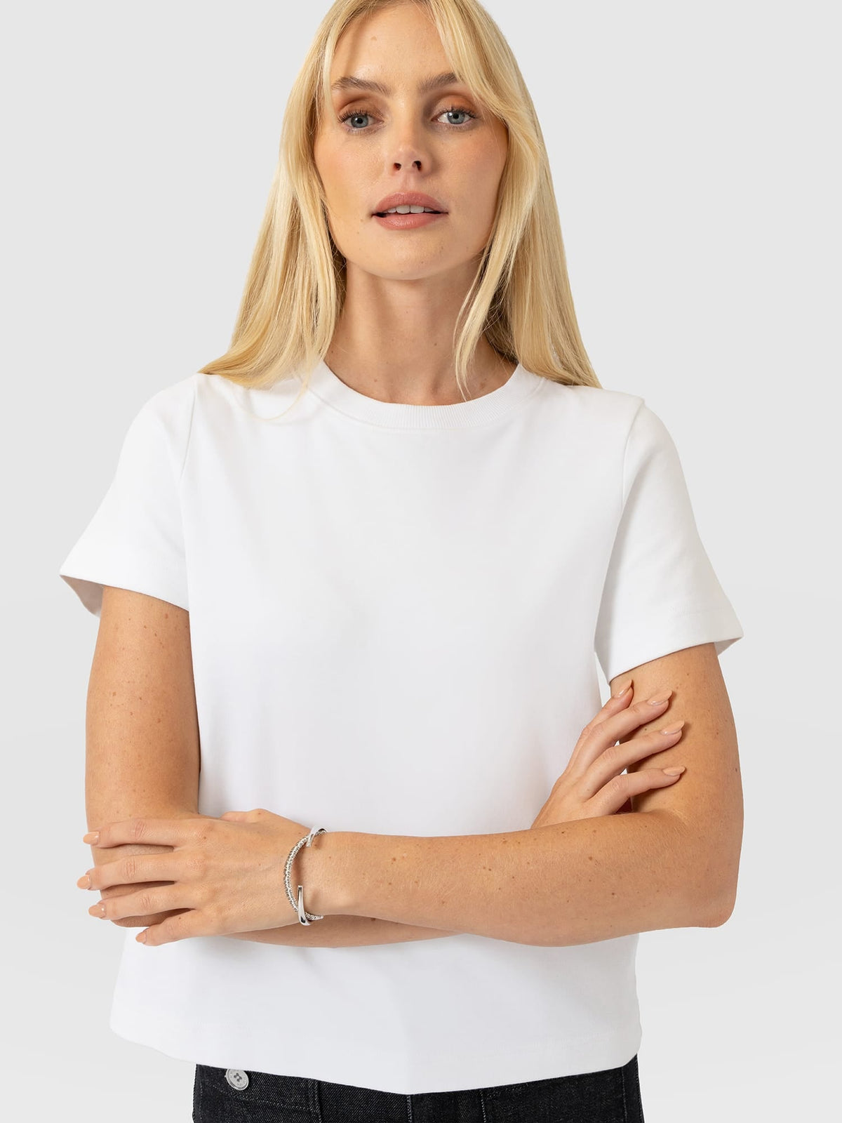 Chelsea Crew Neck Tee - White
