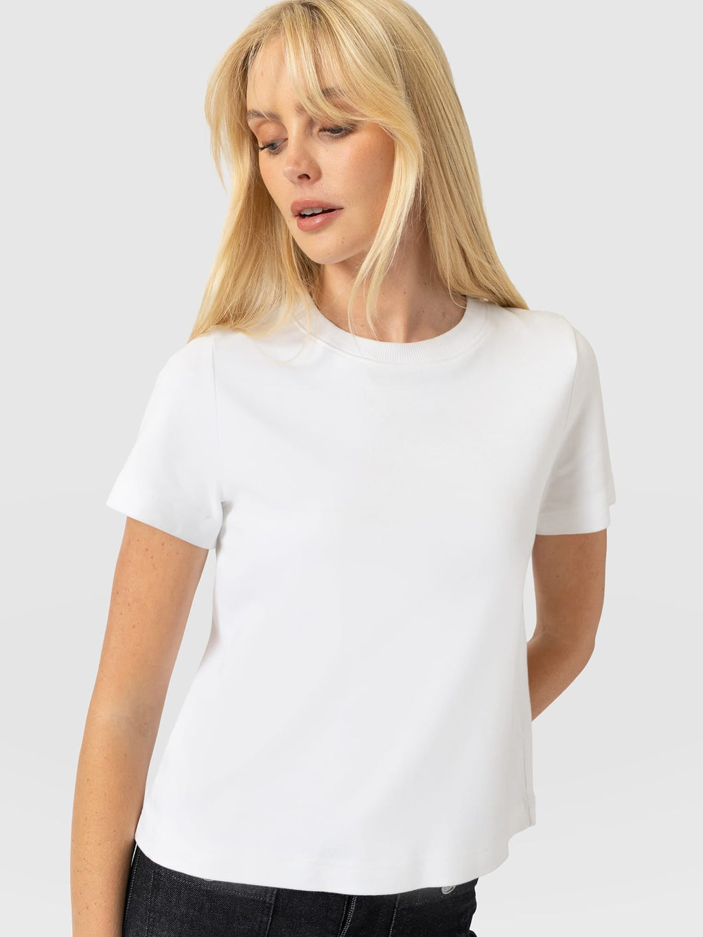 Chelsea Crew Neck Tee - White