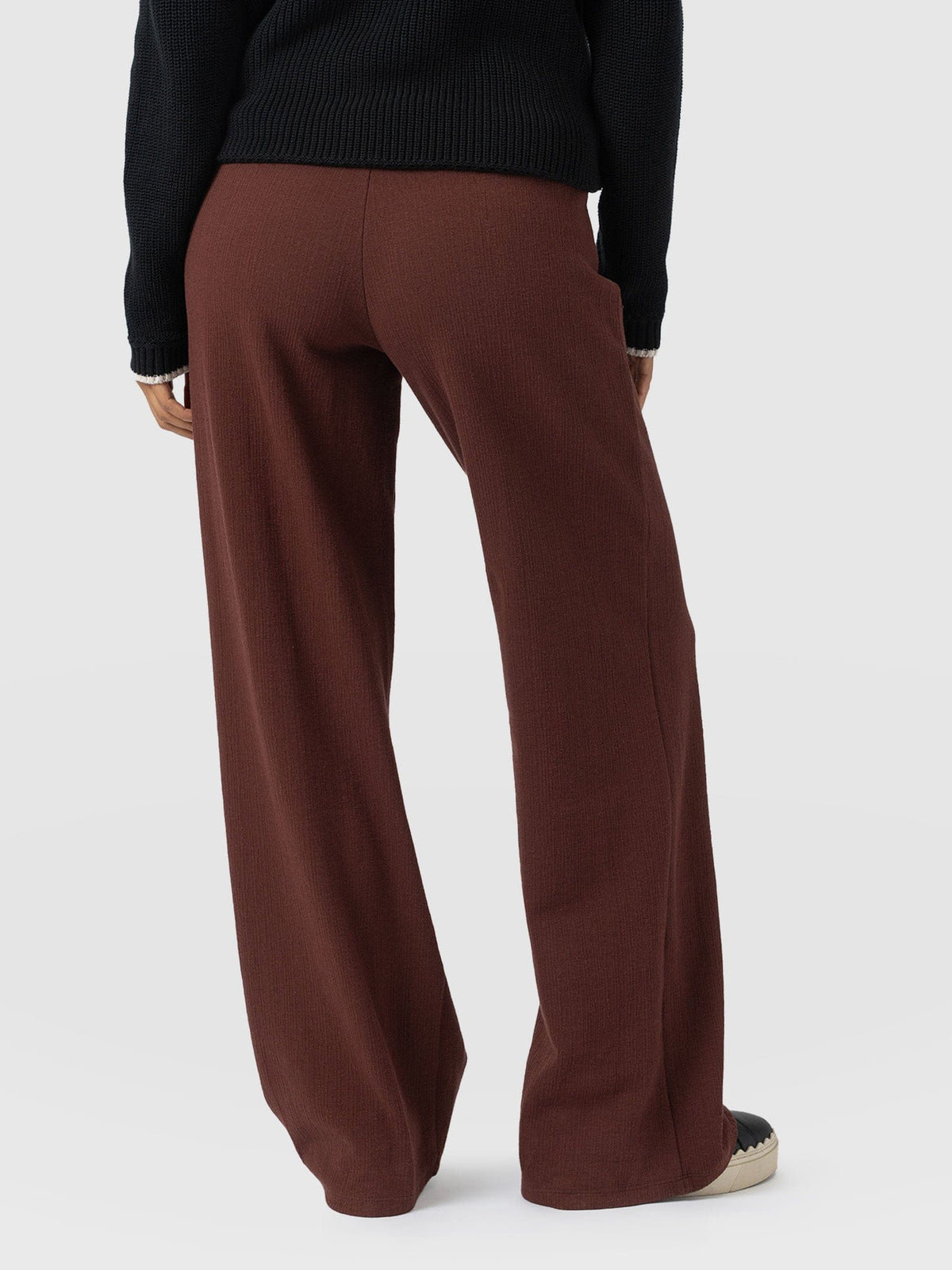 Chelsea Pant - Maroon Textured
