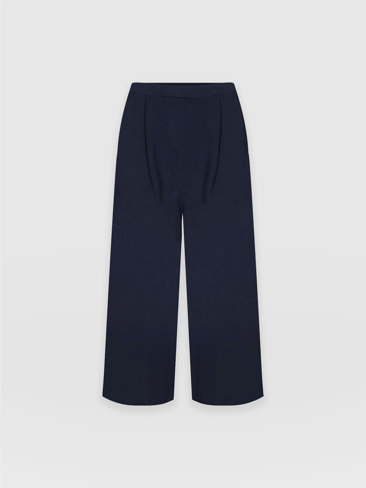 City Culotte - Navy Pleats