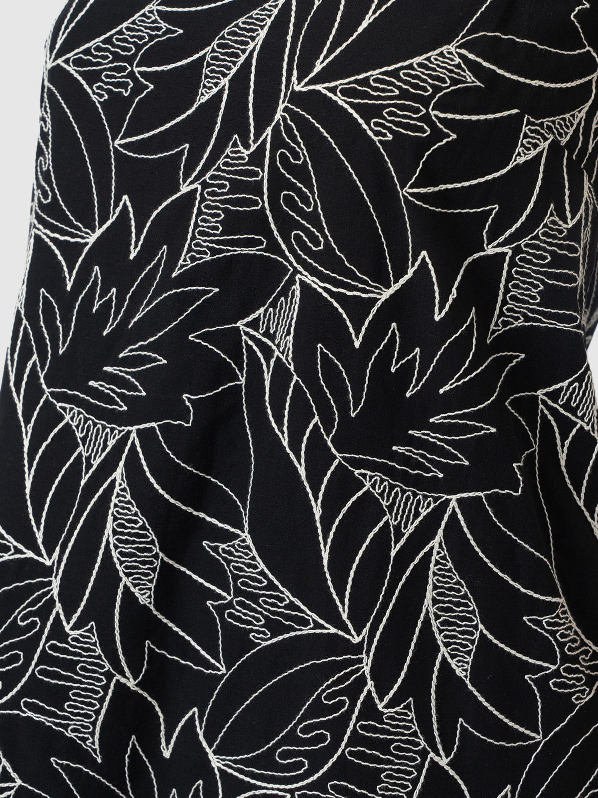 Corinne Cami Dress - Black Embroidered