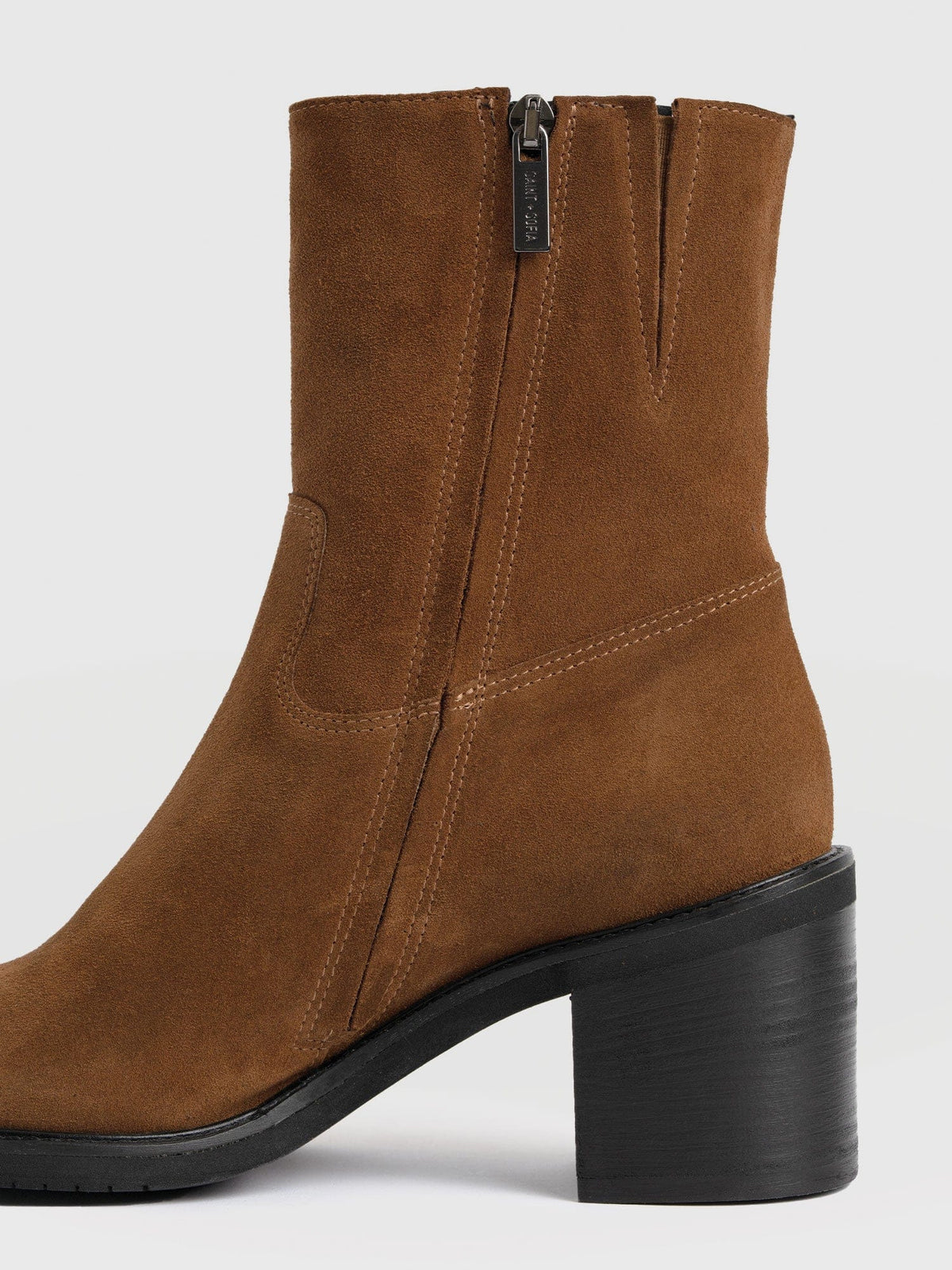 Dakota Ankle Boot - Camel Suede