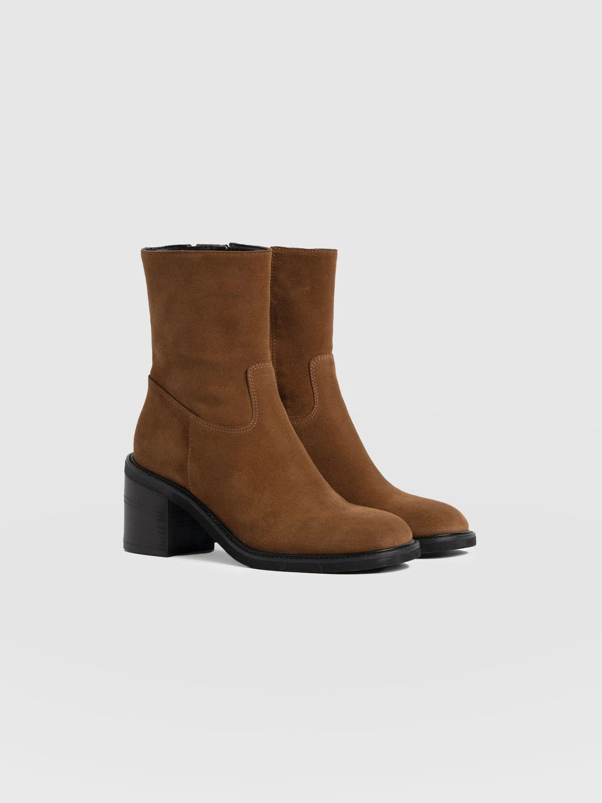 Dakota Ankle Boot - Camel Suede
