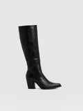 Dallas Knee High Boot - Black