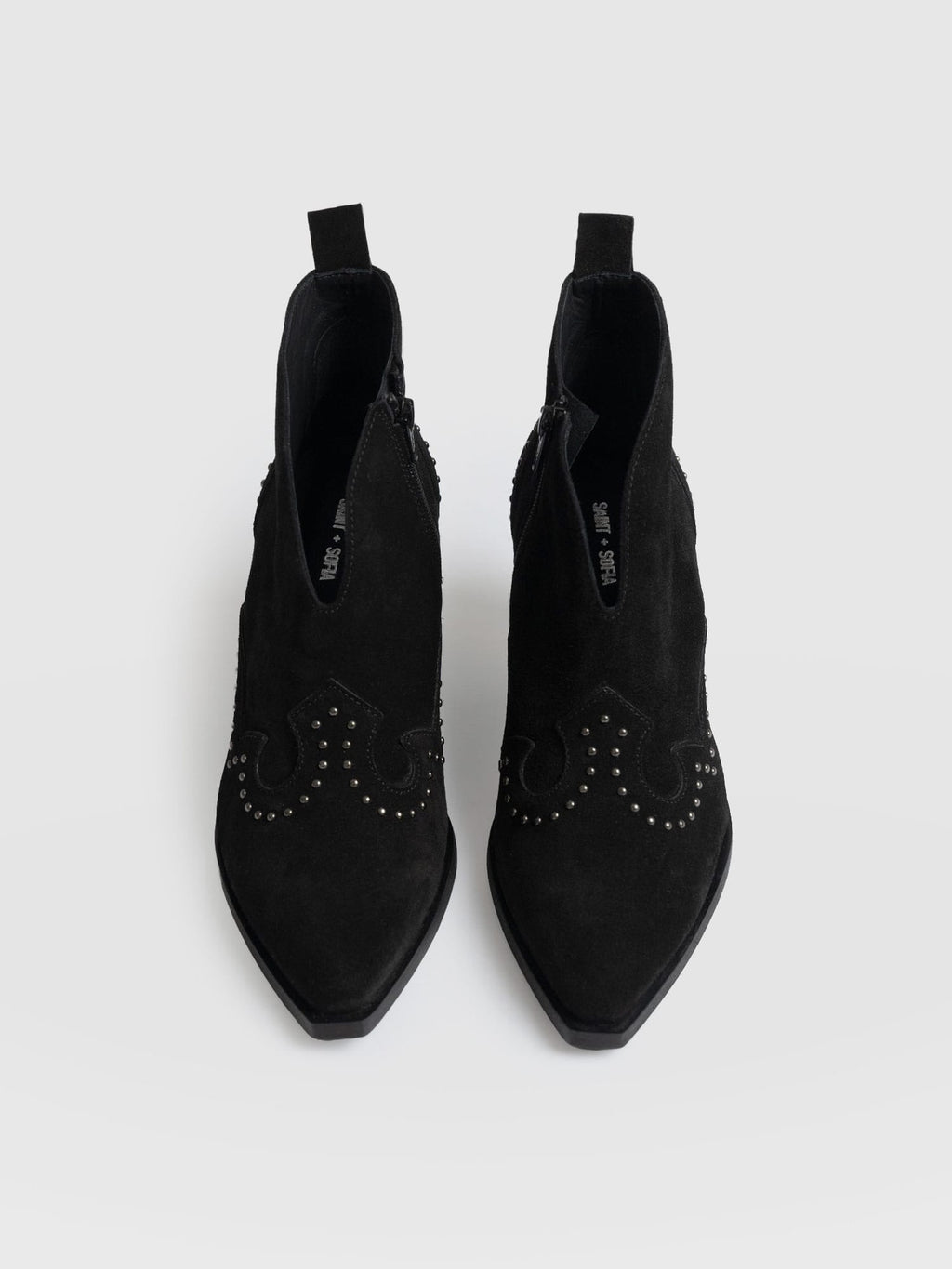 Dallas Studded Ankle Boot - Black