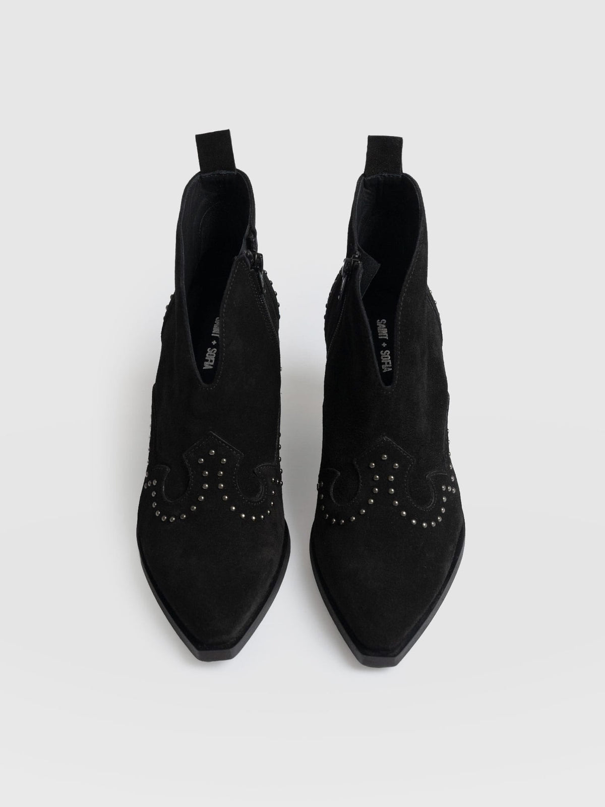 Dallas Studded Ankle Boot - Black