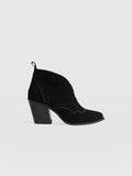 Dallas Studded Ankle Boot - Black